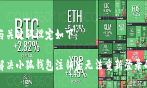创建与关键词设定如下：

如何解决小狐钱包注销后无法重新登录的问题